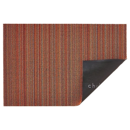 36 In. L X 24 In. W Orange Skinny Stripe Polyester/Vinyl Utility Mat